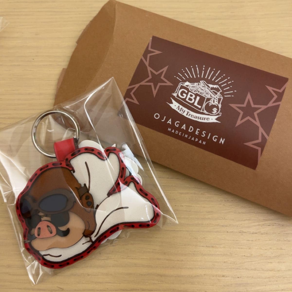 GBL】紅の豚 オジャガデザイン キーリング ポルコジブリ