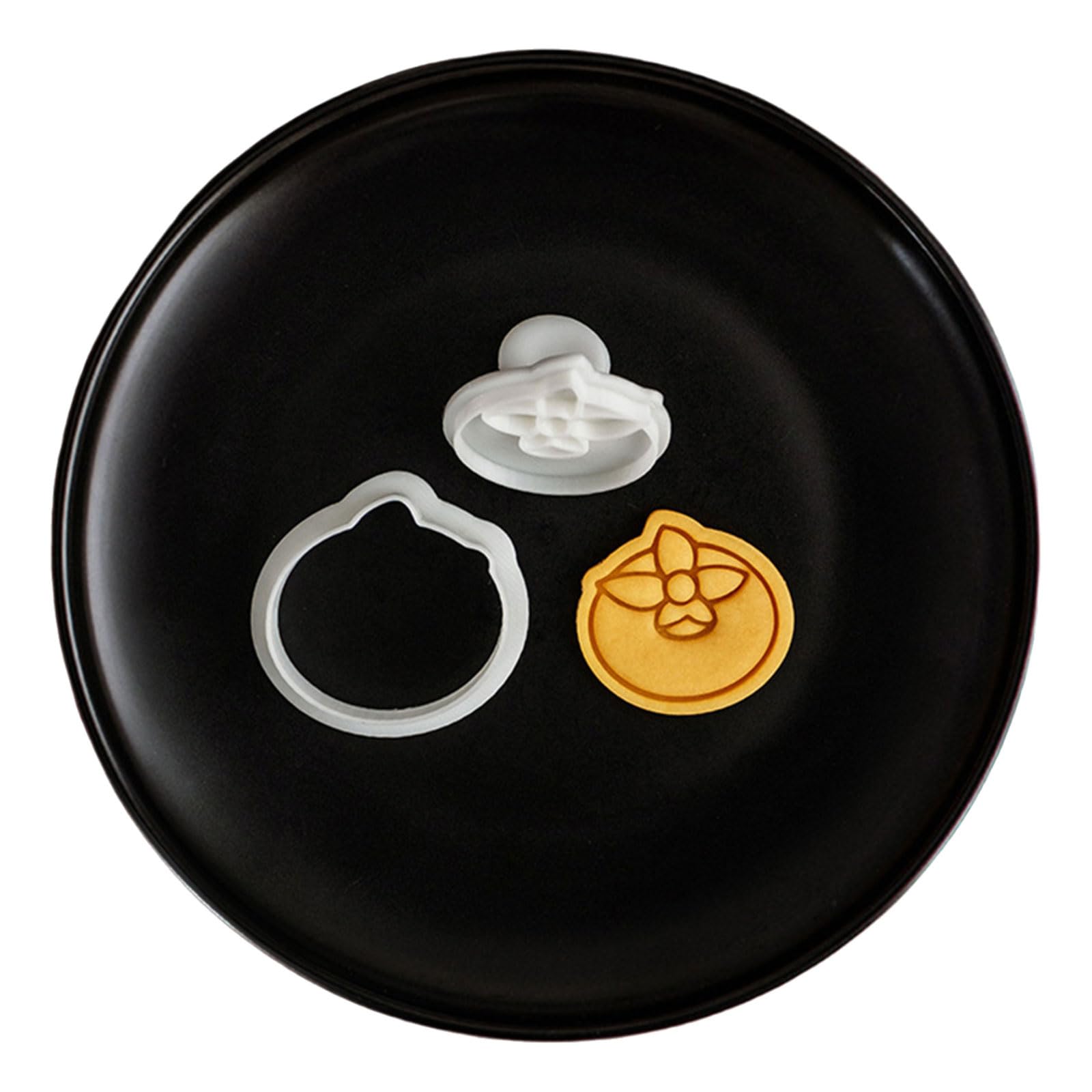 MICFENY New Year Fondant Cookie Stamp Snake Themed Biscuit Mould Baking Mold for Cake Sugarcraft Tool