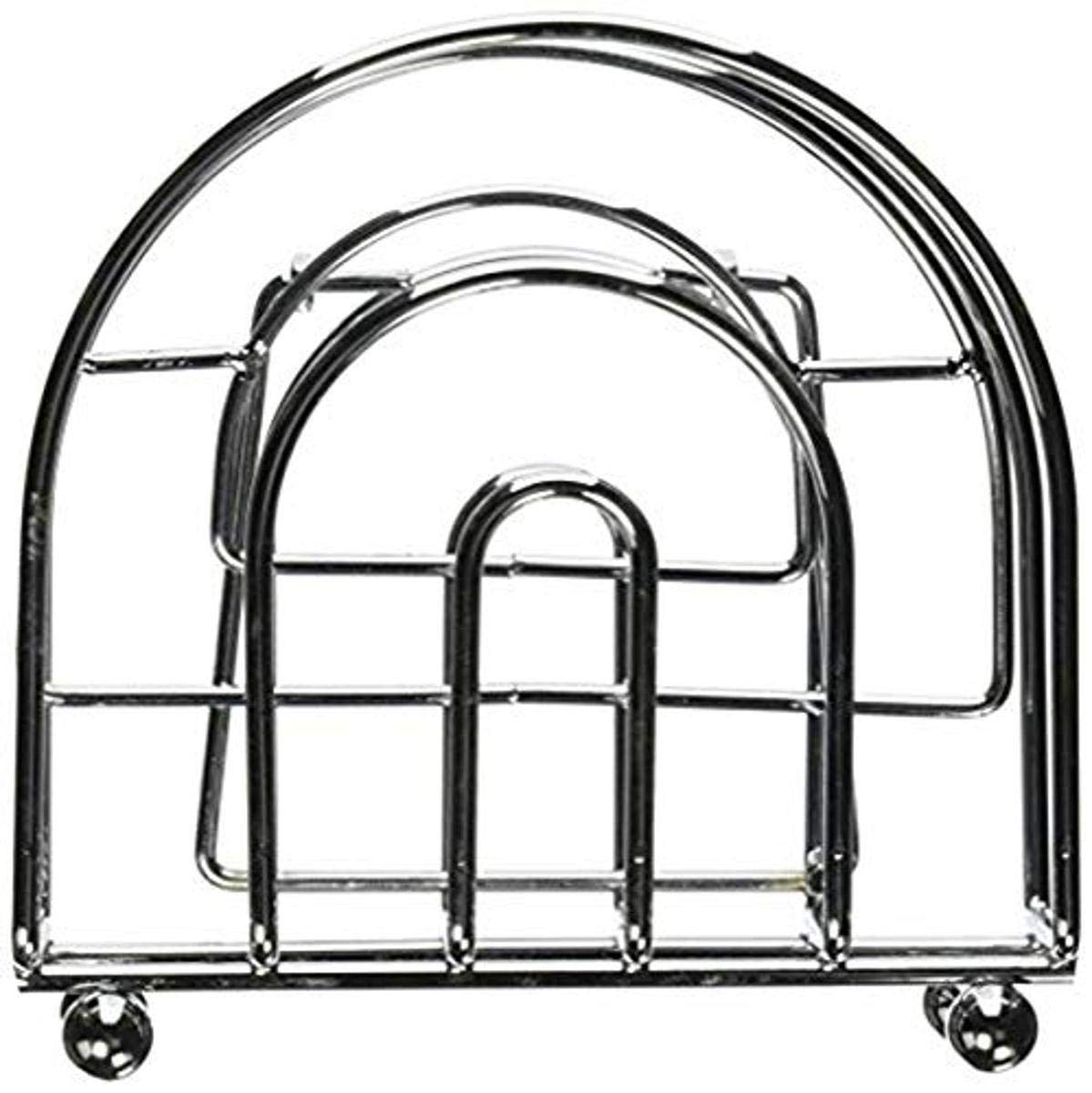 Uniware 20210 Steel Napkin Holder, Medium, Silver