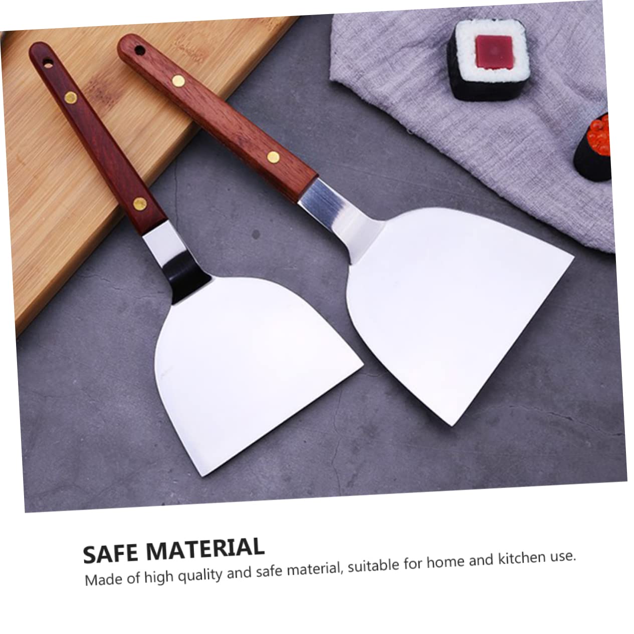 Cabilock Professional Pizza Server Food Shovel Stainless Steel Pizza Chopper Easy Cake Transfer Tool