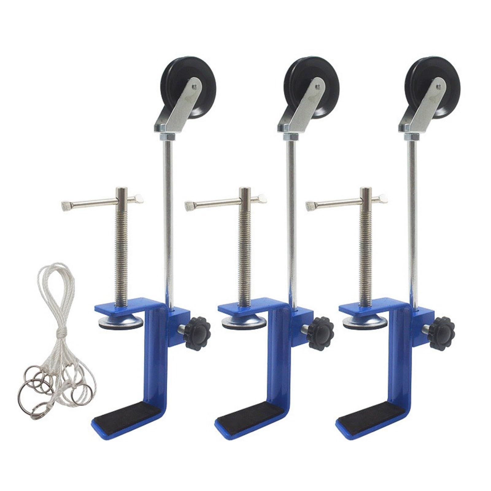 Laboratory Bench Clamp, Reinforced Pulley Simple Structure Multipurpose Table Mount Clamp for Experiments Teach