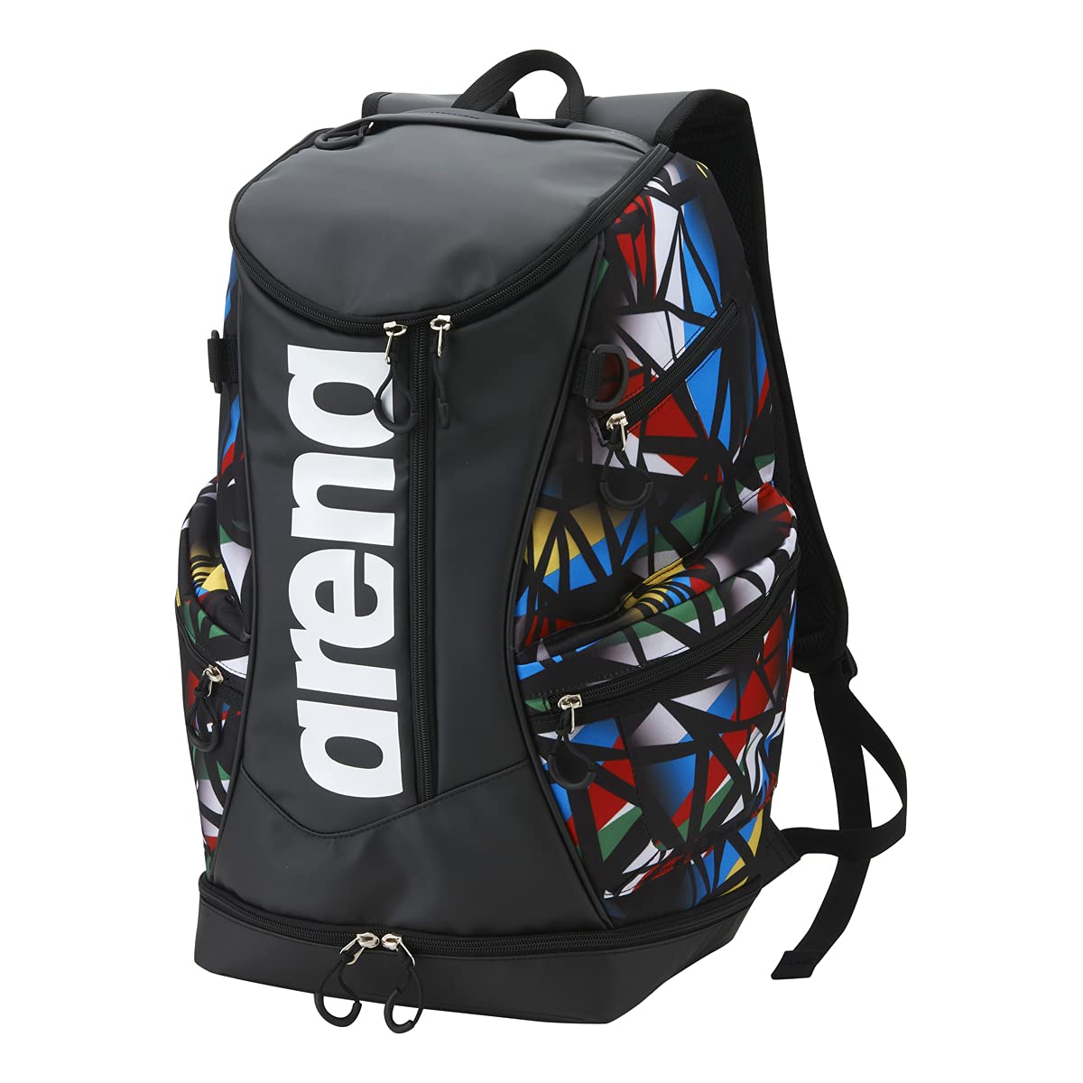 【美品】アリーナ　ビシャモン バックパック ブラック系AEAQJA50 Amazon.co.jp: arena (アリーナ) グラフィックバックパック BISHAMON