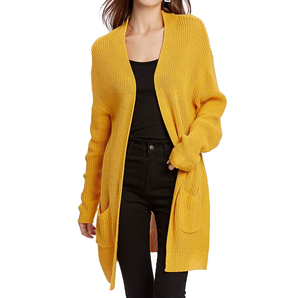 AACH Strickjacke Damen Elegant - Langarm Cardigan Aus Weichem Rippenstrick Für Übergangszeit