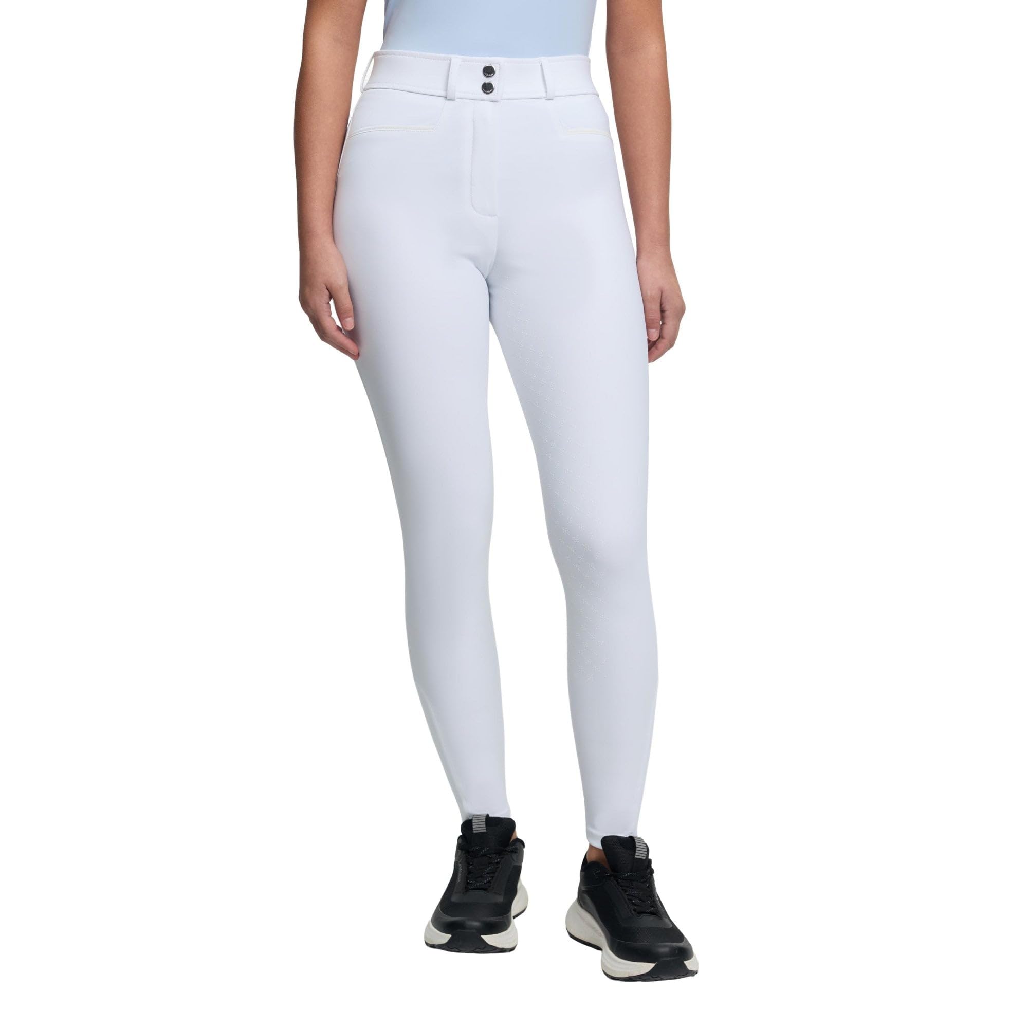 LeMieux Young Rider Izzy Full Seat Breeches - Childrens Equestrian Horse Riding Trousers - Silicone Grip - White - 11-12years