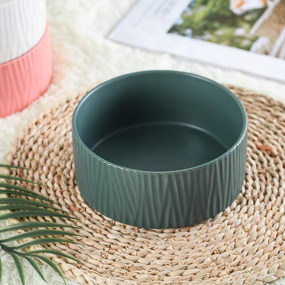グリーン ペット ボウル フードボウル 犬 猫食器 陶器 850ML6 グリーン ペット ボウル フードボウル 犬 猫食器 陶器 850ML6 陶器 犬