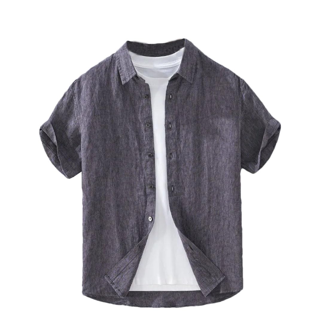 Herren Hemd Kleid Hemden und Blusen T-Shirt Leinenhemden