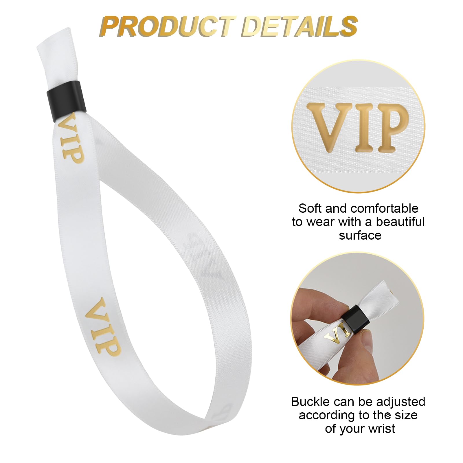 VIP Stoffen Armbanden voor Evenementen Identificatie (100