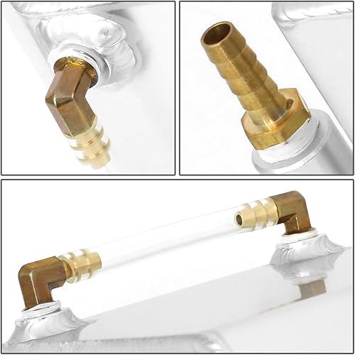 Miniatura 5 de DNA MOTORING TANK-COL-001 Tanque de expansión y desbordamiento de refrigerante de aluminio Compatible con CORVETTE 84-96