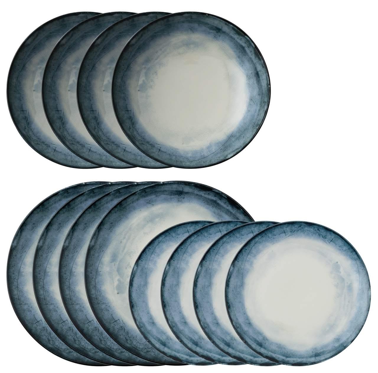 Servizio piatti in porcellana 12 pz. Mod SHADE SEA Arthur Krupp