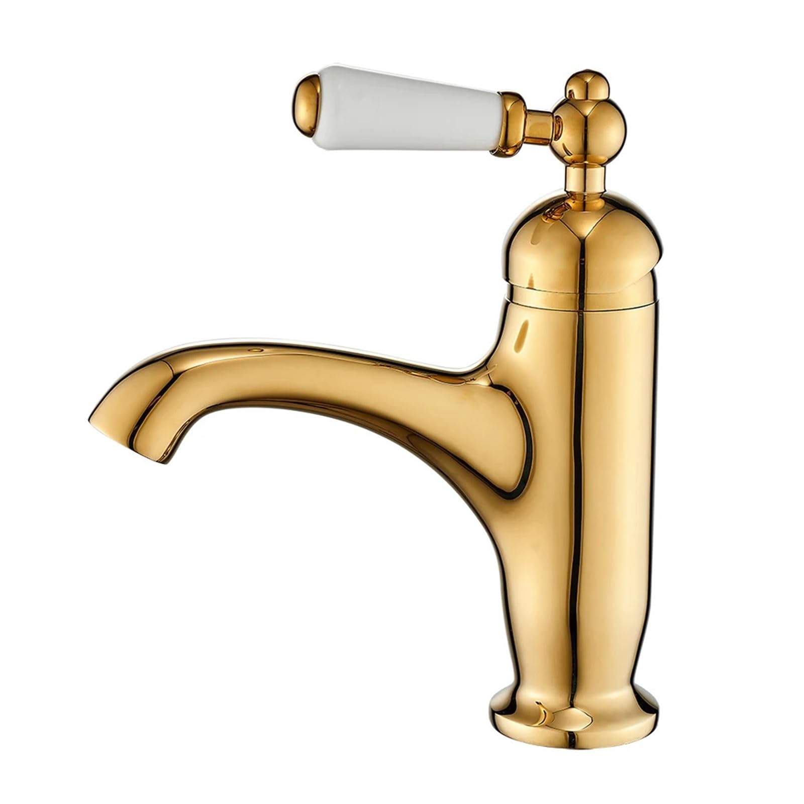 Basin tap Brass Basin Faucet, Toilet Washbasin, Bathroom Cabinet, Gold Style Hot and Cold Water Outlet(Color-1)