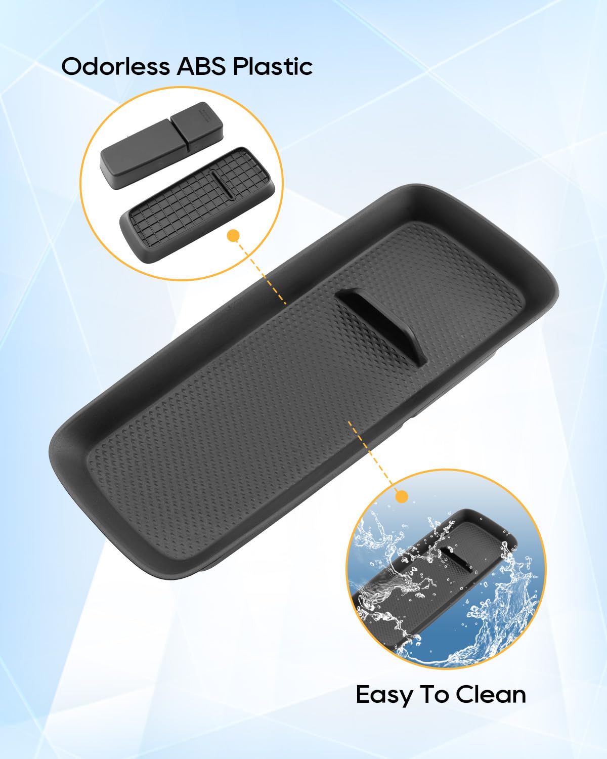 YEE PIN Para BYD Dolphin Surf/Seagull 2025 2026 2027 consola central caja de almacenamiento guantera doble capa extraíble Dolphin Surf/Seagull reposabrazos central organizador accesorios [2 unidades]