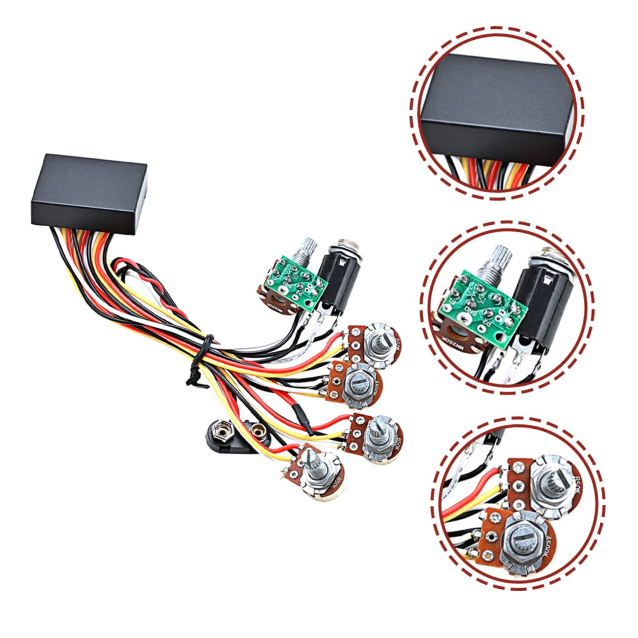 SHOWERORO Bass Circuit Preamp Für Bassgitarre Modifikation Langlebig Und Installieren Perfektes Zubehör Für Musiker Und Gitarristen