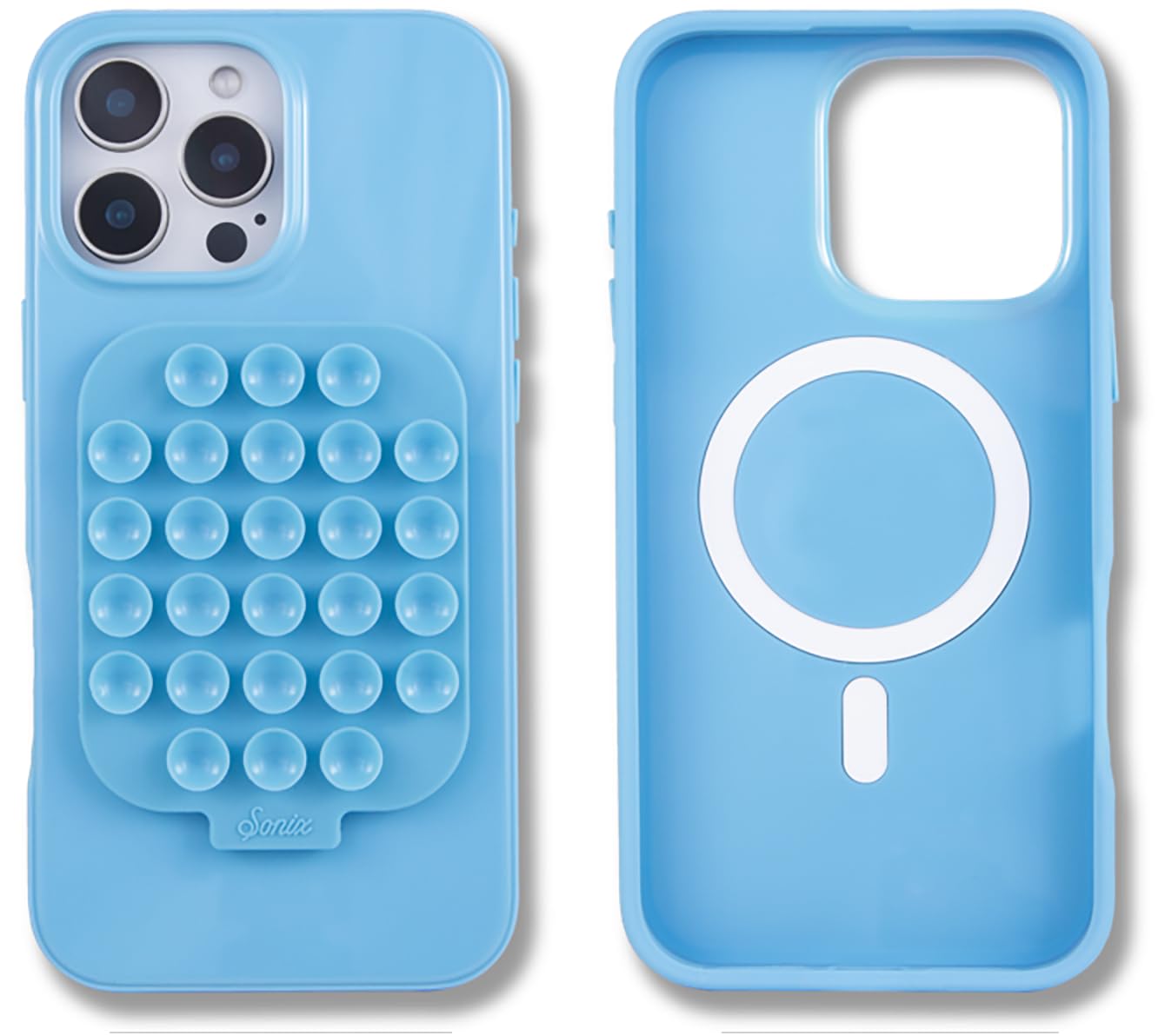 Sonix Case for iPhone 16 Pro Max with Magnetic Suction Mount | Compatible with MagSafe | 10ft Drop Tested | Light Blue