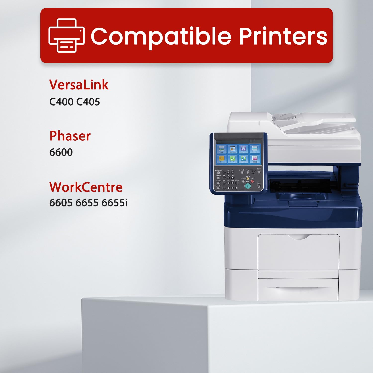 Phaser 6600 WorkCentre 6605 Transfer Unit Kit Replacement for Xerox 6600 108R01122 Transfer Belt Work with Phaser 6600DN 6600N VersaLink C400 C405 WorkCentre 6605 6655 6655i Printers, 100,000 Pages