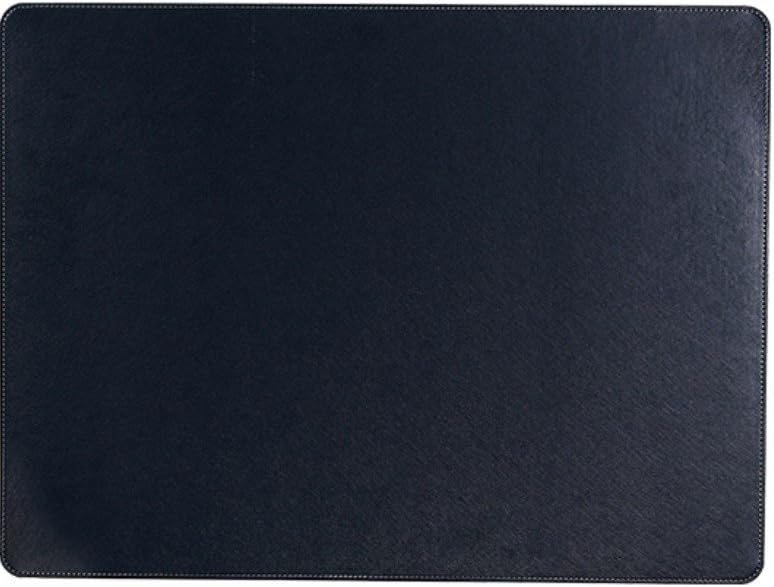 JPMJ Leather Desk Mat 24" X 18" Bigger Size Desk Pad Mouse Pad (Blue)
