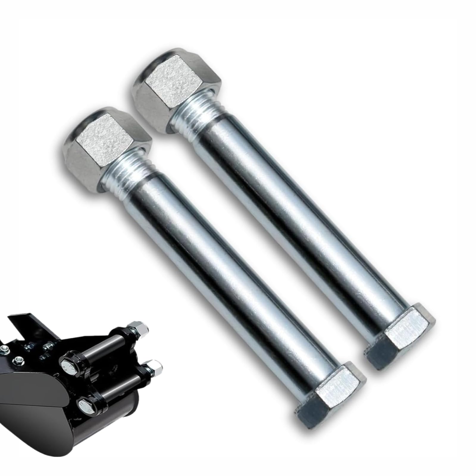 2pcs 25mm/0.98in Mini Excavator Pins, Replaceable Bucket Linkage Pin Attachments, Compatible with Backhoe Accessories for Small Diggers (2PCS)