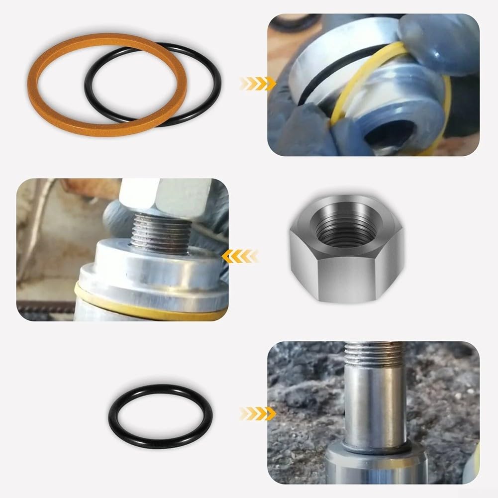 Oniissy Kit guarnizione idraulica, Per Bobcat 444/500/642/643 escavatori serie, Sostituzione guarnizione cilindro idraulico, Kit guarnizione 6803329 7137769