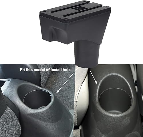 Miniatura 2 de Reposabrazos de repuesto para Nissan March Micra Reposabrazos March K13 Sunny Center Consolas Reposabrazos Giratorio Almacenamiento Interior Doble