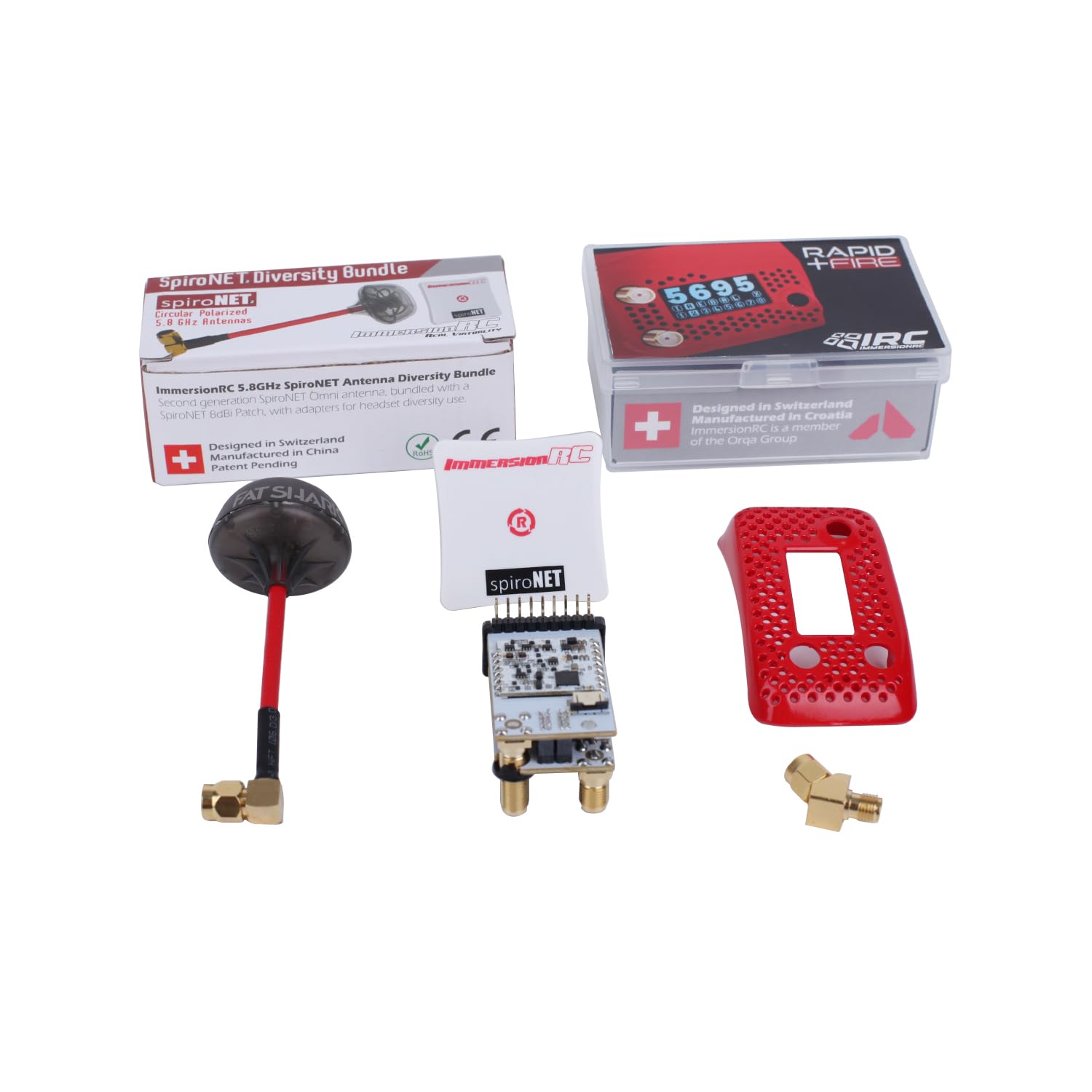 FPVゴーグル　FATSHARK HDO2 rapidFIRE アンテナセット Amazon | Fat Shark HDO2 FPVゴーグル + ImmersionRC ラピッド
