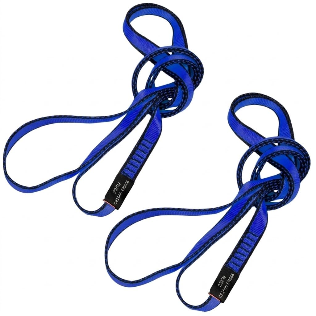 Correa para escalada LETTO & TAILOR 22KN 19 mm 60 cm / 120 cm nailon CE 2 unidades