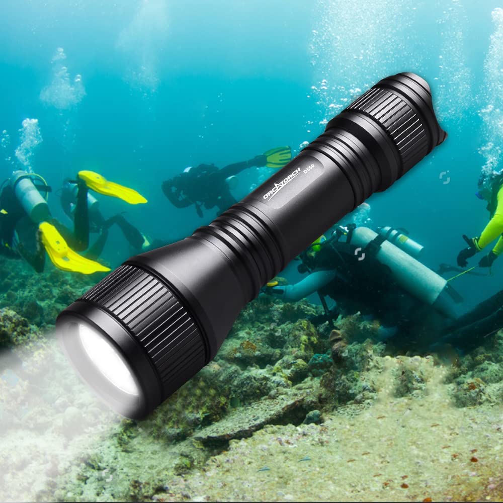ORCATORCH D550 Scuba Dive Light, 1000 Lumens Underwater Diving