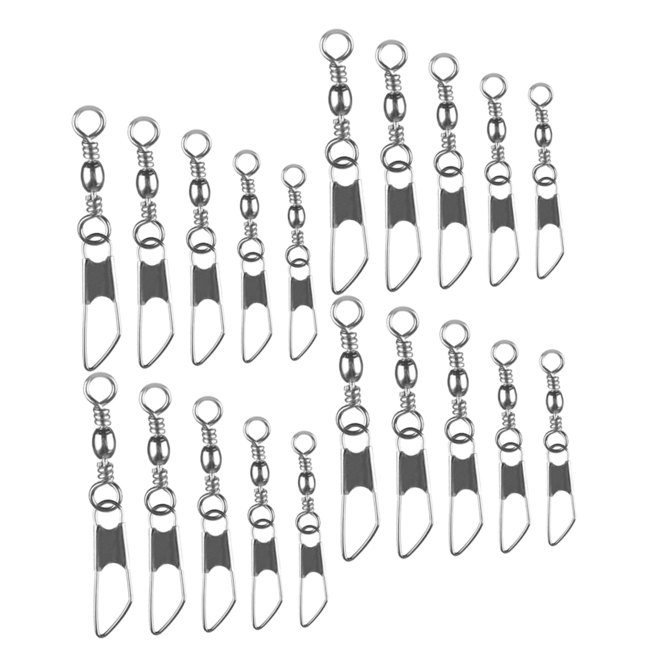 Hemobllo Anillo De Ocho Caracteres Equipo De Pesca Pasador Anzuelos Anillos Eslabones Giratorios Aparejos De Pesca Conector De Pesca Rodamiento De Bolas Eslabones Giratorios A