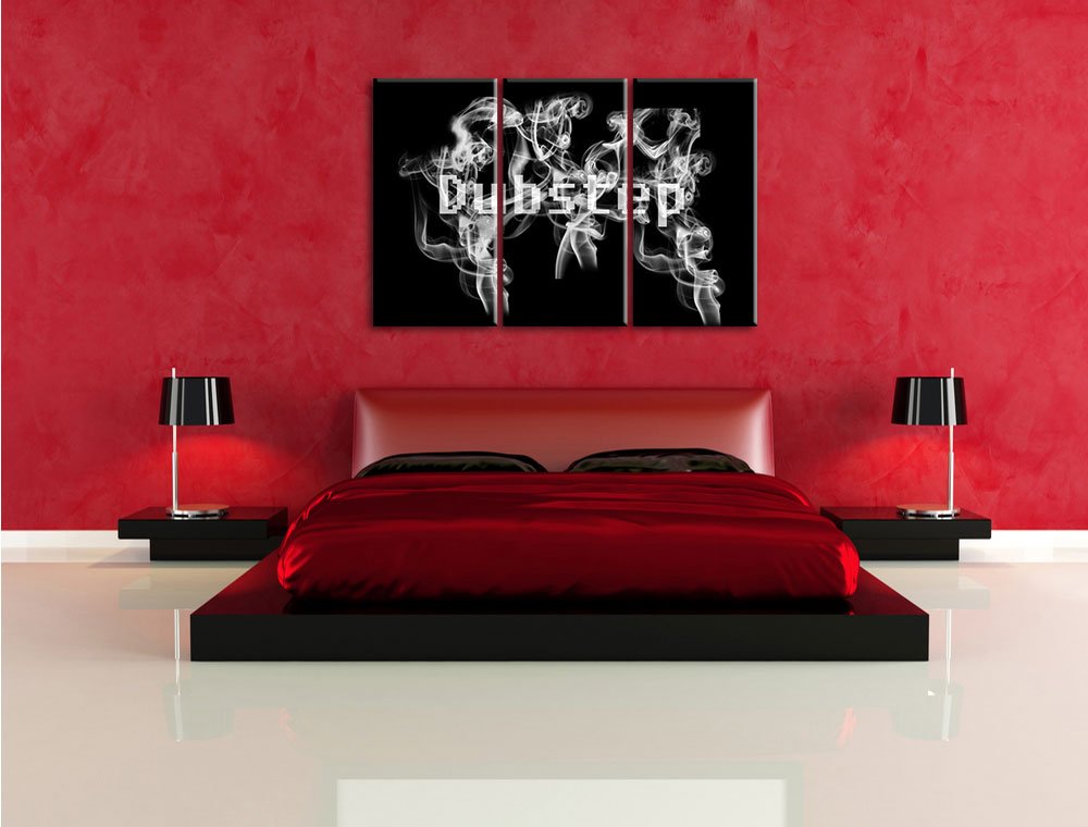 Pixxprint Musica Elettronica, scatole Dubstep Stampa su Tela 3 Parti Artistica murale