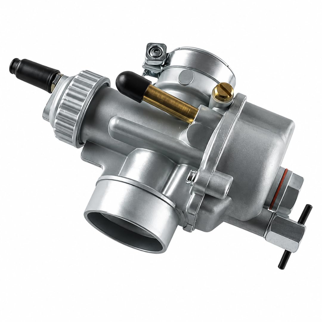 Carburatore 23 per Motozappa 2 Tempi - Compatibile con Motore Jlo 197 Beta B 205-210 - Attacco Collettore 29 mm - Attacco Filtro Aria 35.75 mm
