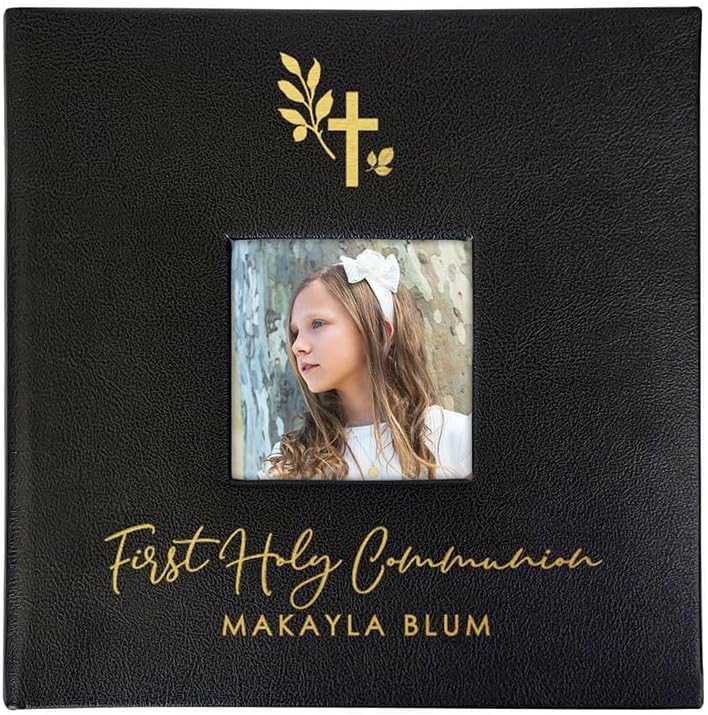 Engraved Any Custom Message Large Leatherette Photo Album