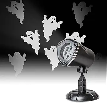 PEIDUO Halloween Ghost Projector Lights, Waterproof Outdoor Rotating Ghosts for Yard and Garden