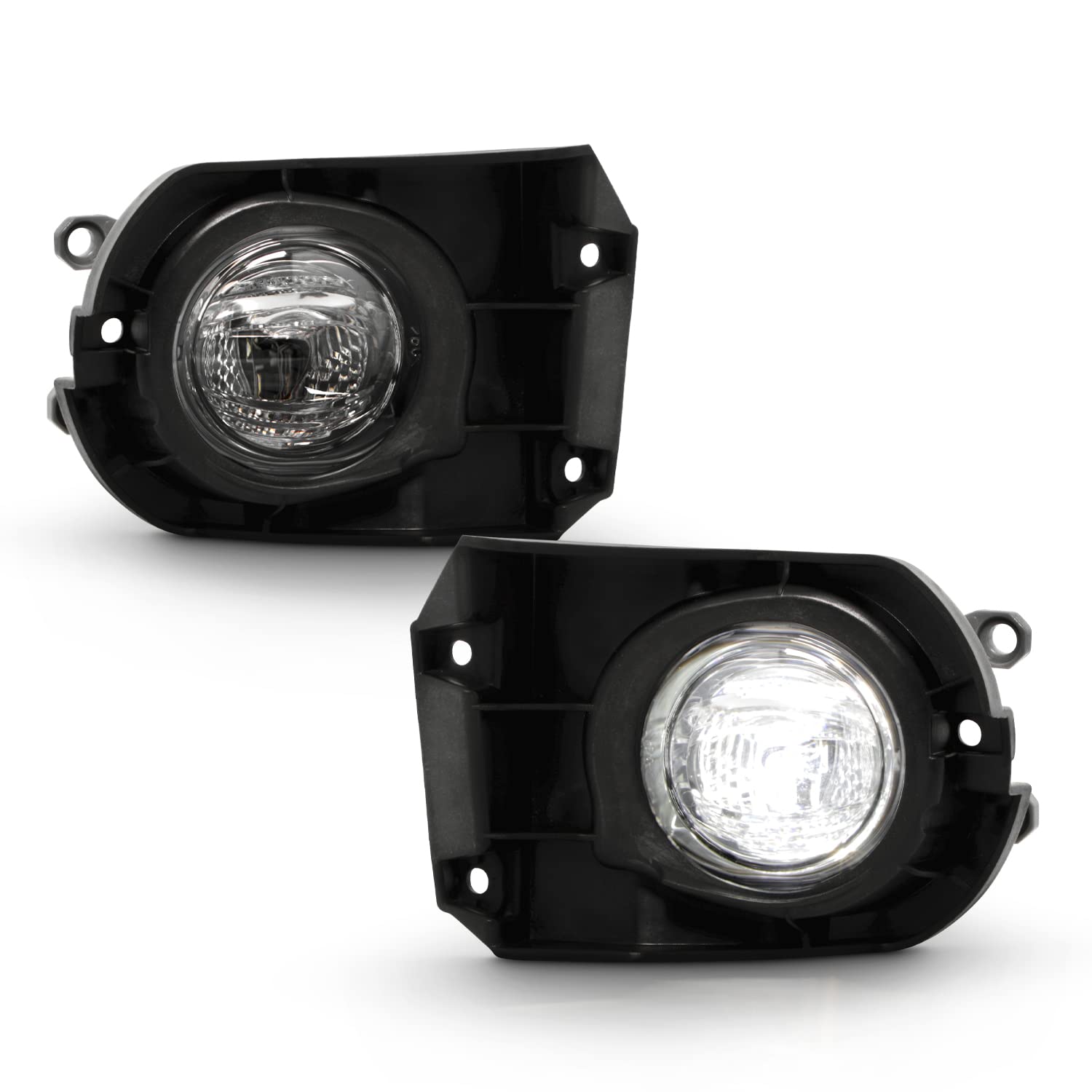 AKKON - Fits 2020-2024 Toyota Corolla Cross LED Bumper Chrome Fog Lights Pair w/Wiring Harness Power Switch Accessories