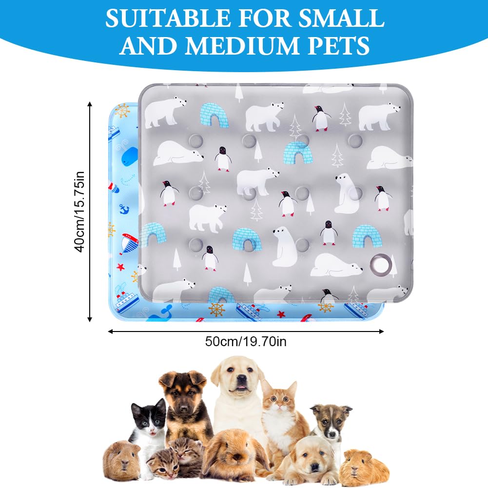 flintronic Dog Cooling Mat, 2 Pack Non-Toxic Gel Self Cooling Pad, Durable Anti-Scratch Pet Cool Mat in Hot Summer - Image 2