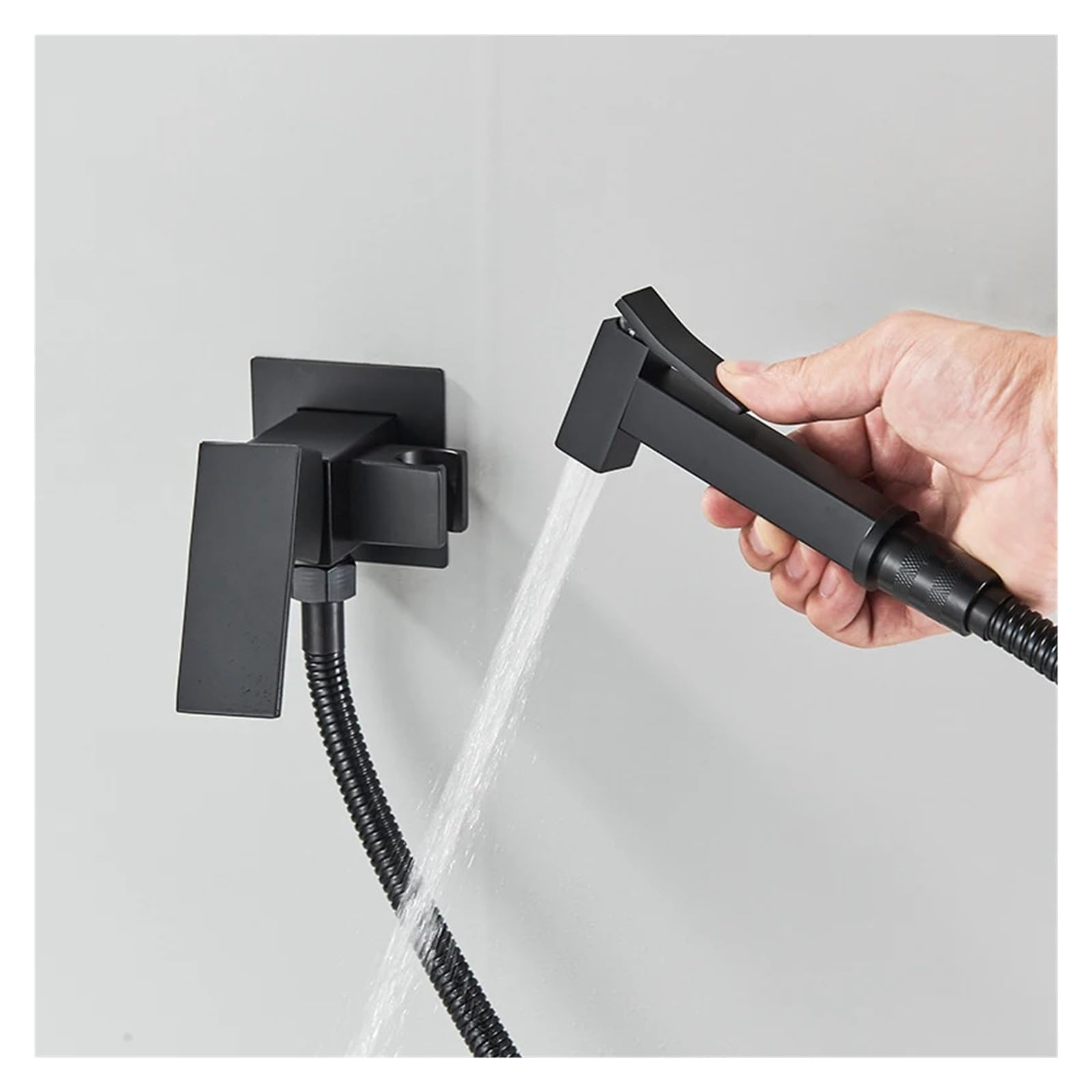 Rubinetto for bidet con doccetta for WC a parete(Brushed Gold A)