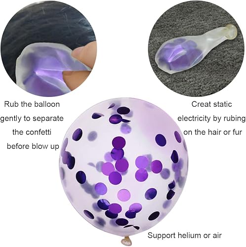 Miniatura 4 de Púrpura 22 cumpleaños fiesta decoraciones suministros púrpura tema feliz cumpleaños faja 40 pulgadas hoja globos número 22 púrpura cortinas corazón