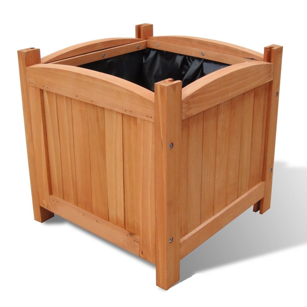 Letti Rialzati da Giardino in Legno Set 2 pz 30 x 30 x 30 cm,Letti Rialzati da Giardino,Letti per Orto Rialzato,Fioriere da Esterno-41301