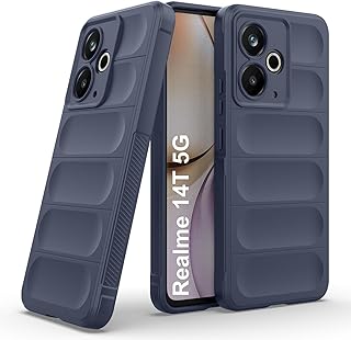 جراب حماية ماجيك من السيليكون والبولي يوريثين الحراري وبطانة من المايكروفايبر مع حماية للكاميرا لموبايل أوبو ريلمي 14T شبكة الجيل الخامس 5G (لون كحلي)