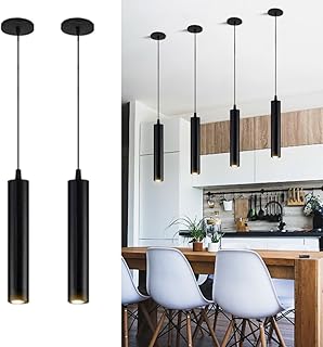 26 Black and White Kitchen Ideas That Never Go Out of Style 51 Modern Black Pendant Lights 2 Pack, LED Minimalist Pendant Lighting Fixt...