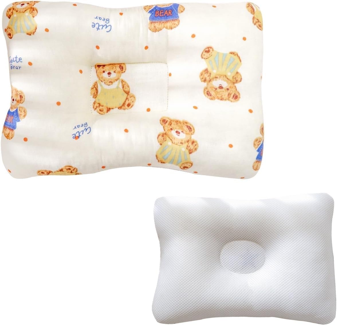 LUXHOUSE Unisex Pillow 13x9x2, Hypoallergenic Airmesh Breathable Cool 100% Cotton, Control Sweat, Ideal for Travel, Small, Car, Travel, MultiFunctual