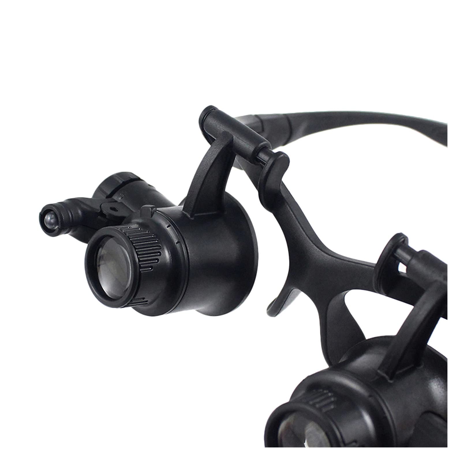 Gafas con Lupa para La Cabeza, Lupa De Diadema con Luz, Lupa De 10X, 15X, 20X, 25X, Lente De Doble Ojo para Relojería, Joyería, Lentes Ópticas Y Lupa De Vidrio.