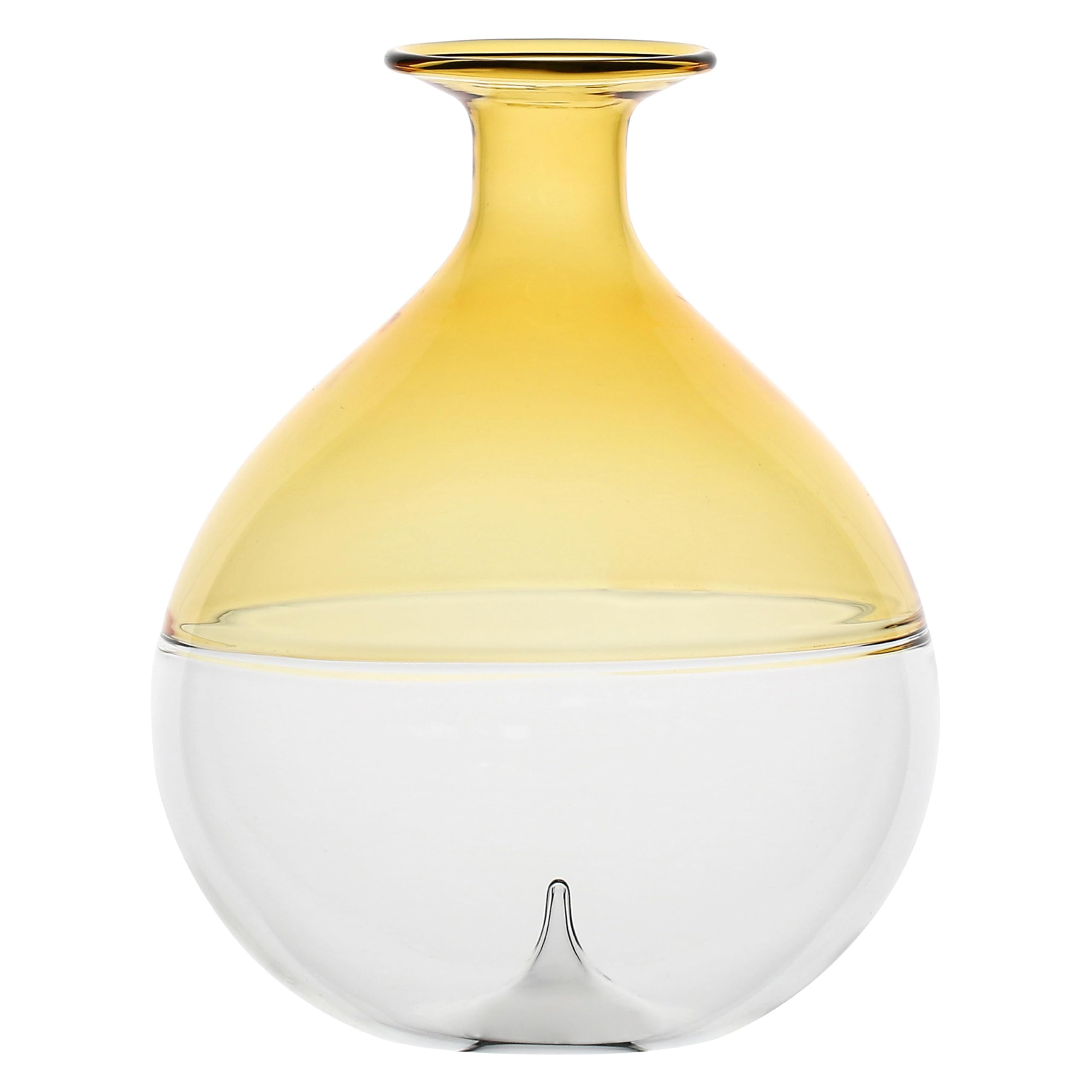 Rituali Domestici - Ameta Single Flower Vase Yellow Amid Ø 12x14.5h CM