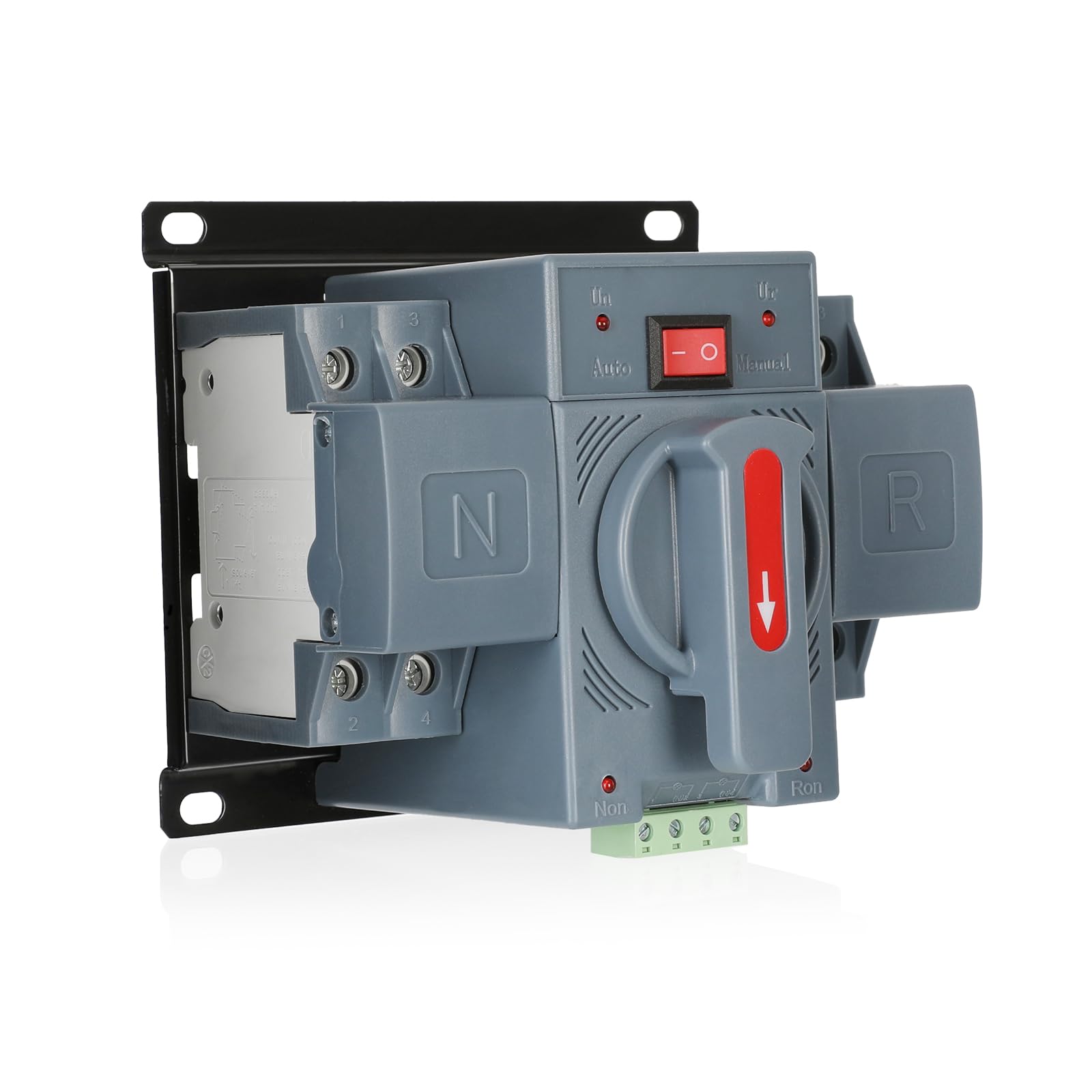 Photo 1 of 100Amp 110V AC Dual Power Automatic Transfer Switch, ATS 2P Manual Changeover Electrical Switch, Solar Back Up Power Auto Selector Overvoltage, Undervoltage 50/60Hz CE Certified