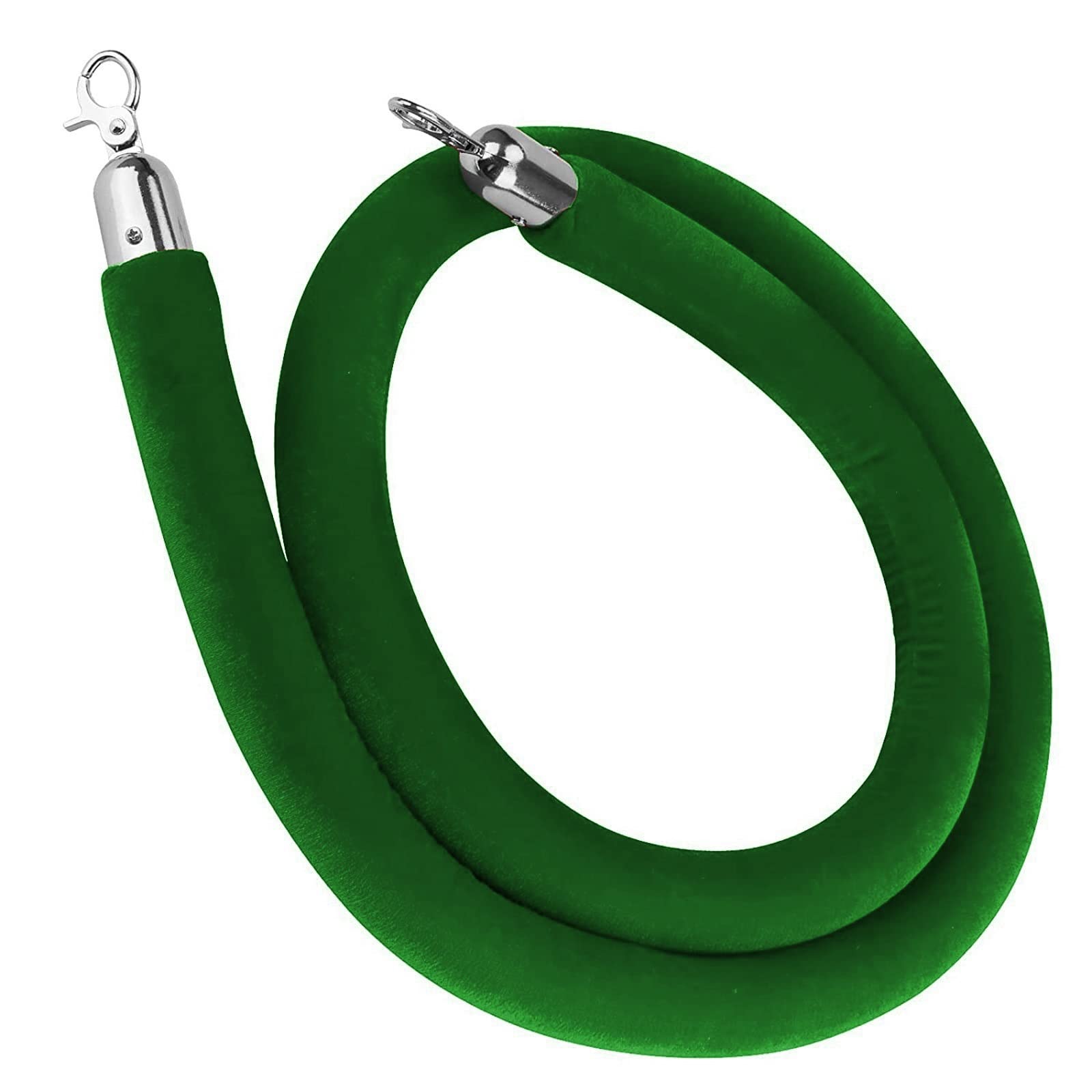 Aioneer Customizable Green Velvet Rope With Hooks, 2.5M Tall Stanchion Post For Crowd Control In Restaurants, Hotels, And Cinemas – Durable And Stylish Barrier Solution-Grün-1.2m/4ft/47inch