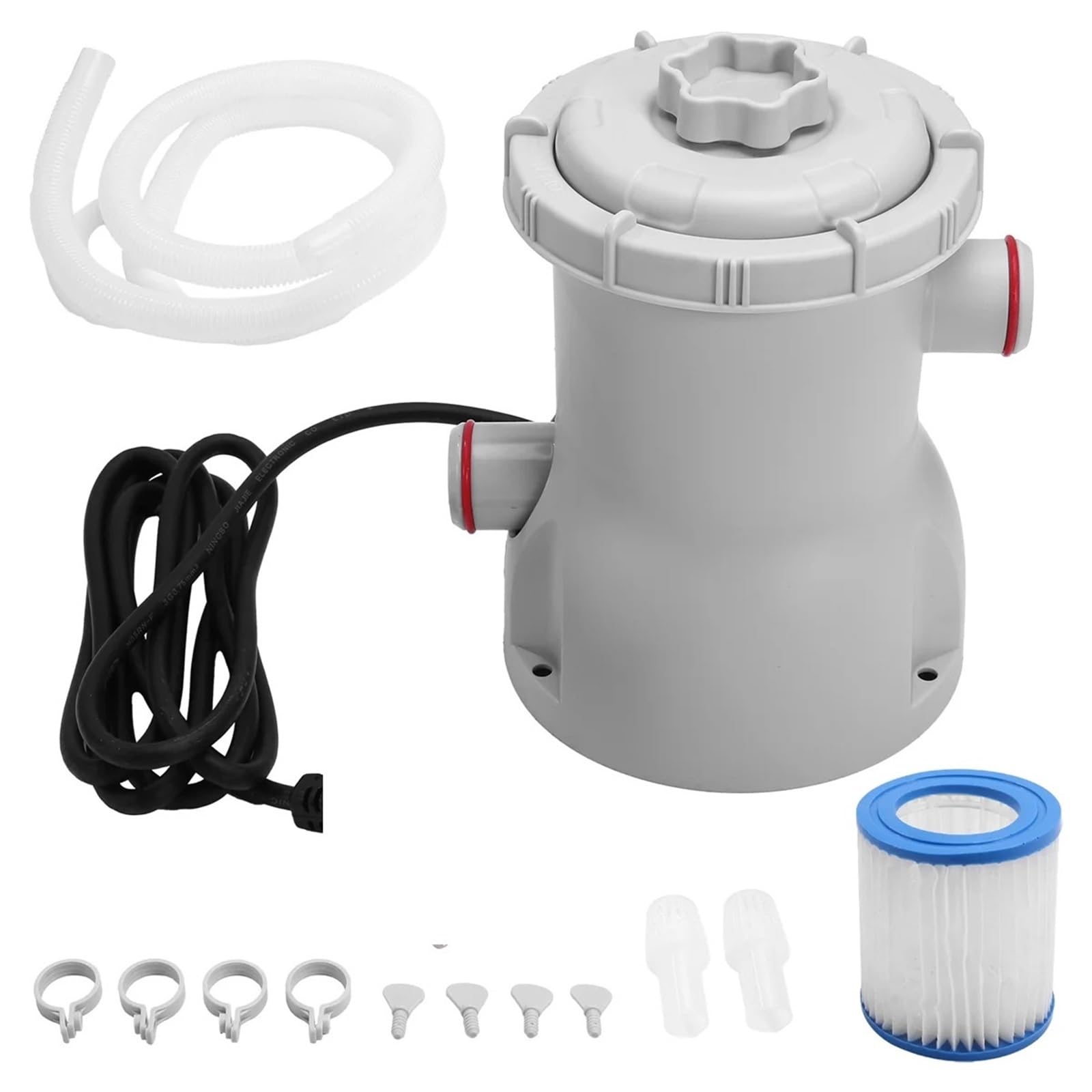 Pool Filter Pump, 330 GPH Paddling Electric Filters Small Easy-Clean