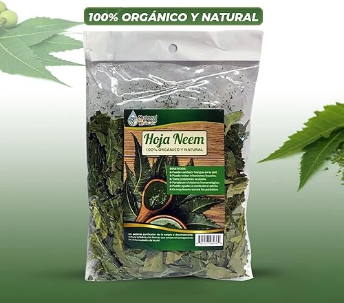 Hoja Neem HerbalTea 4 oz-113g Hojas de Neem Mexicanas que apoyan la piel, el sistema inmunológico y el hígado