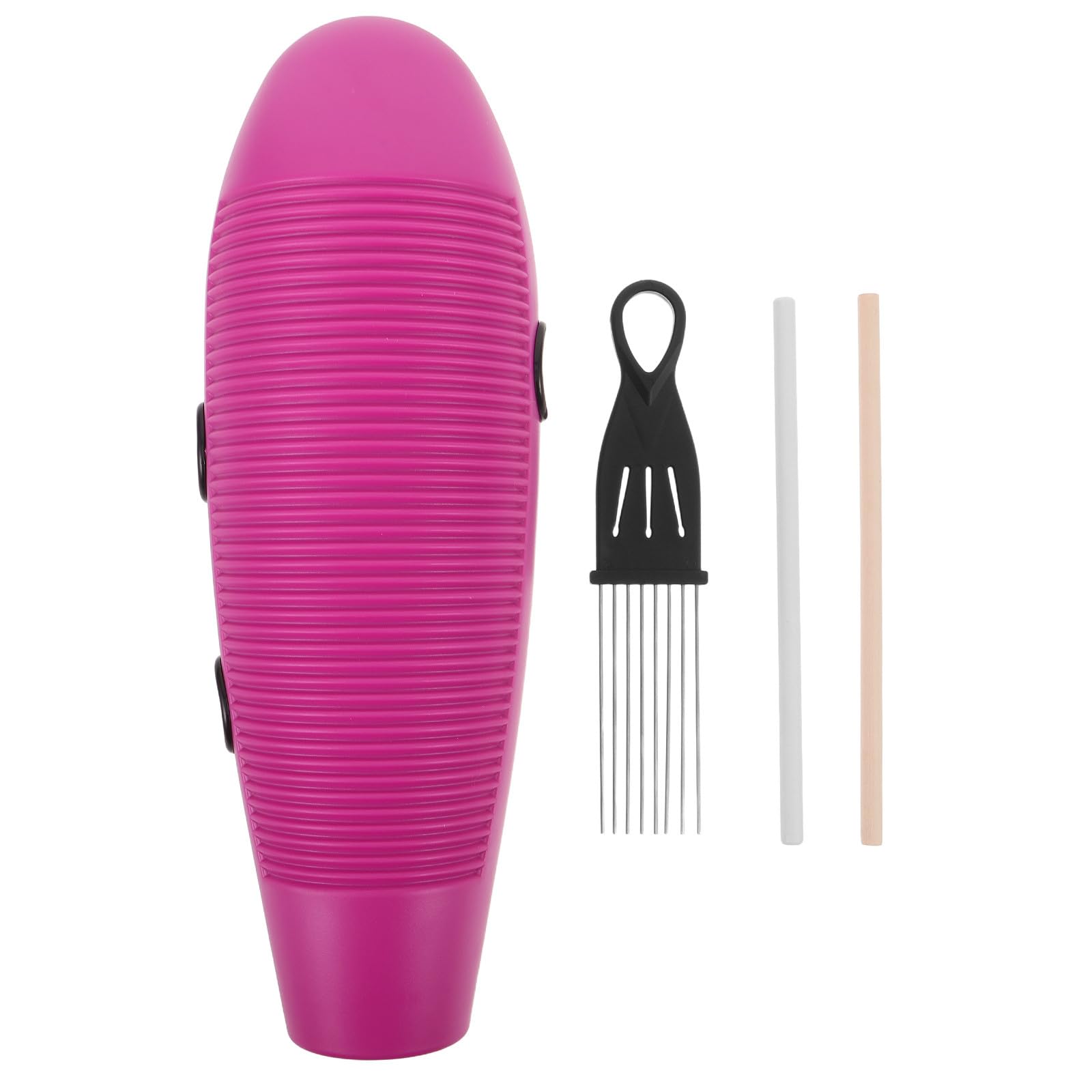 Alipis 1 juego de güiro de percusión - Sonajero de plástico con raspador - Acompañamiento de banda, güiro de arena, instrumentos latinos para presentaciones en, violeta