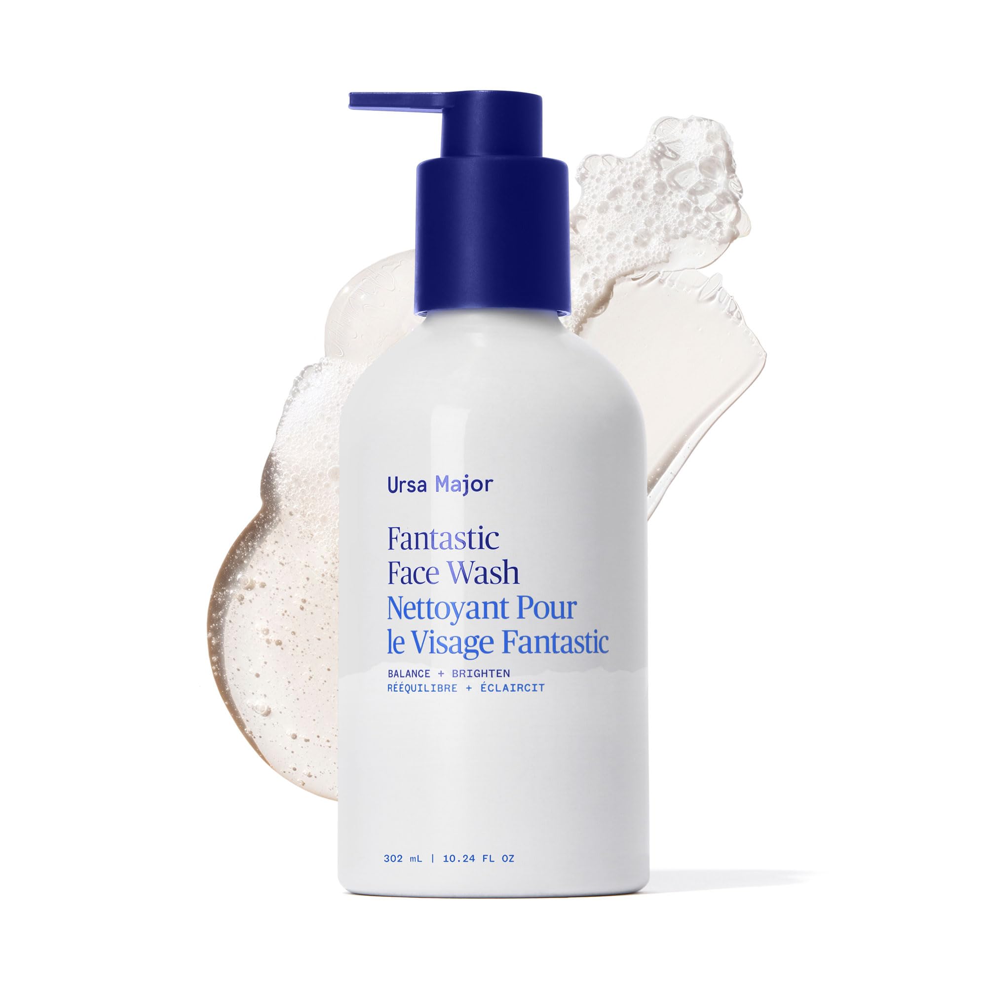 Ursa Major Fantastic Face Wash | Natural, Vegan & Cruelty Free | Daily Foaming Facial Cleanser for Men & Women | 10.24 oz