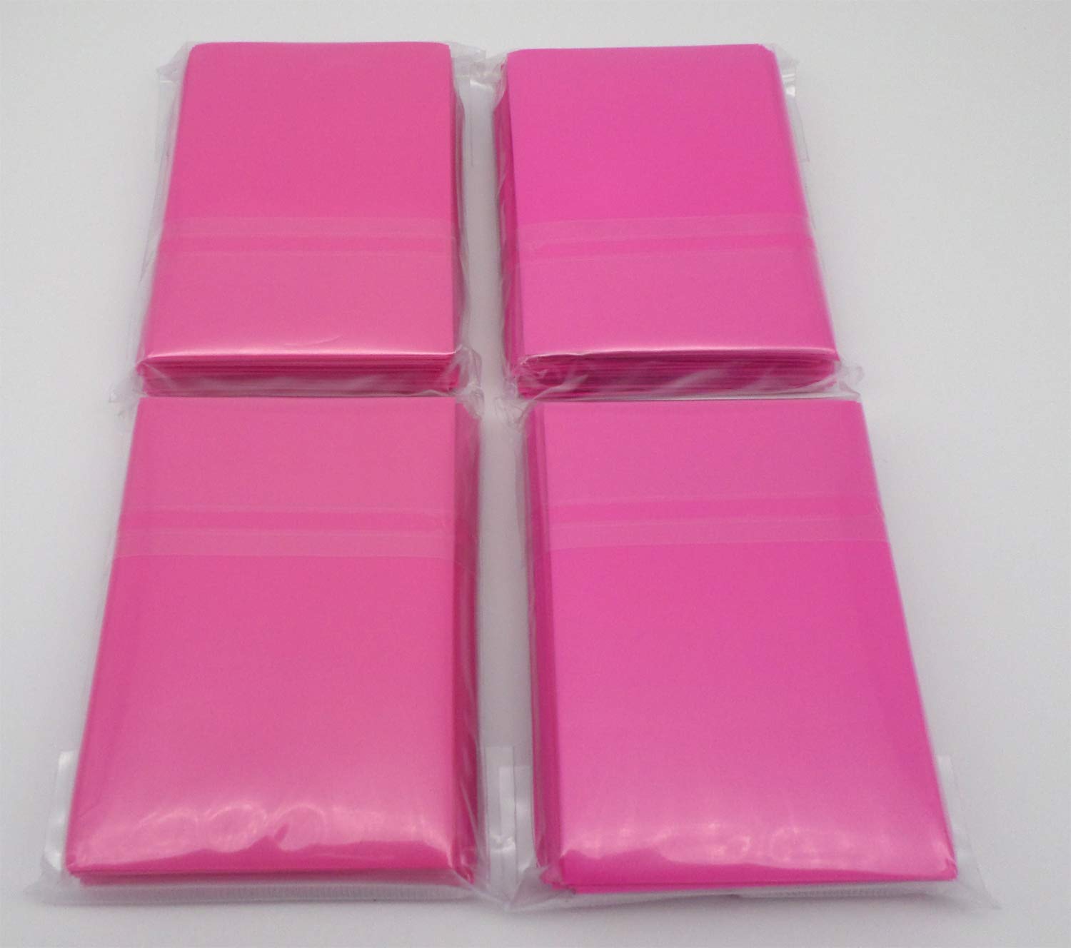 docsmagic.de 4 x 60 Double Mat Pink Card Sleeves Small Size 62 x 89 - Mini - YGO