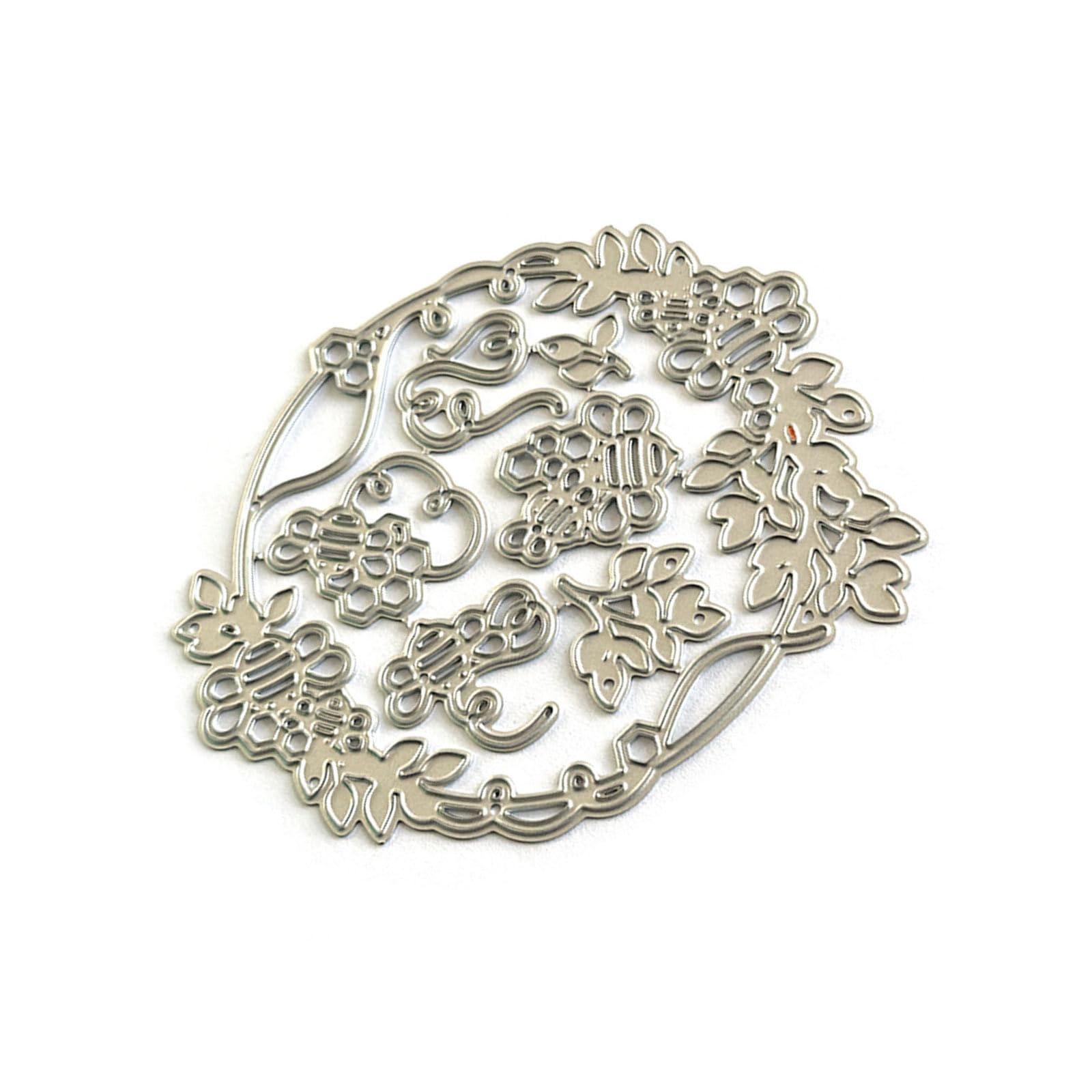 Tsophreniq Wreath Die Cut Metal Embossing Stencils Carbon Steel Cutting Dies for Scrapbooking Journal Album Card Making Scrapbook Embellishment Dies