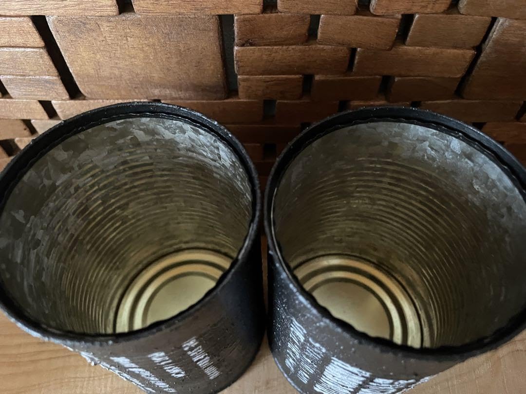 Amazon.co.jp: ブラック リメ缶 リメイク缶 リメイク鉢 多肉植物