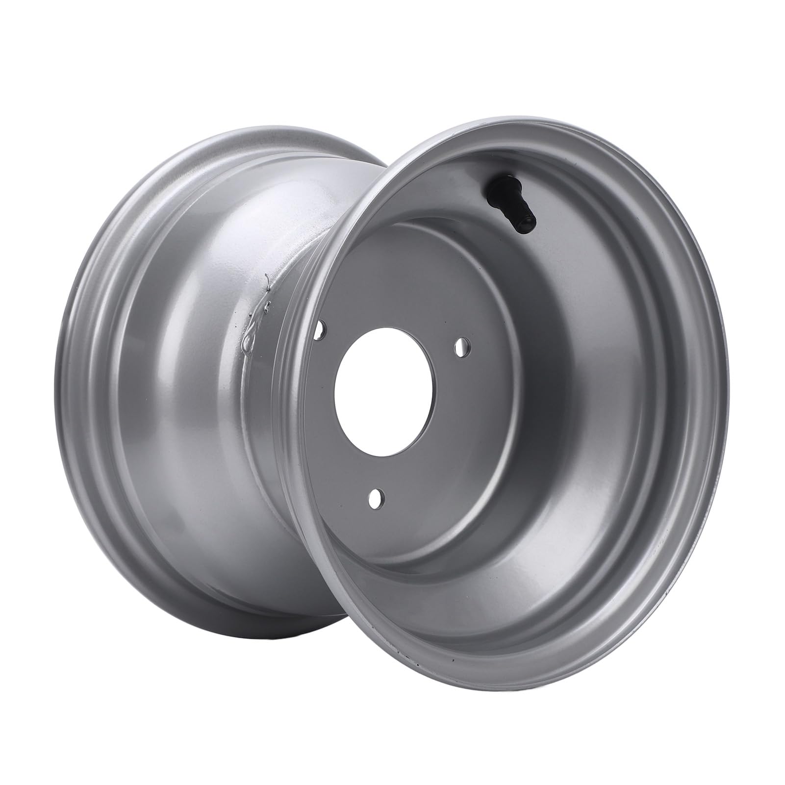 Rime Wheel Hub 18x9.50 8 ATV Rimer de Roue 8 Pouces pour Go Karts Chariots Argent (Trois trous (espacement des trous: 78 mm / 3,07)